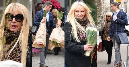 Panterkowa Maryla Rodowicz obdarowuje sama siebie różami i liliami po rozprawie rozwodowej (ZDJĘCIA)