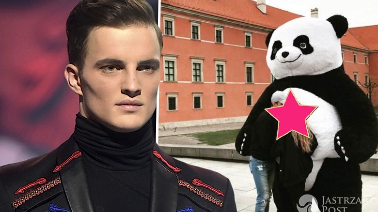 Patryk Grudowicz całuje się z dziewczyną