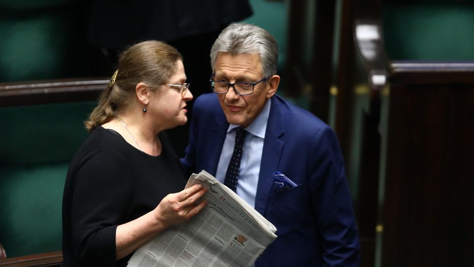 Sędziowie Trybunału Konstytucyjnego - Krystyna Pawłowicz oraz Stanisław Piotrowicz (dawniej posłowie PiS) - zdj. arch.