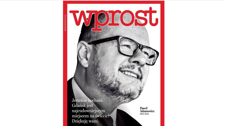 Okładka najnowszego wydania tygodnika "Wprost"