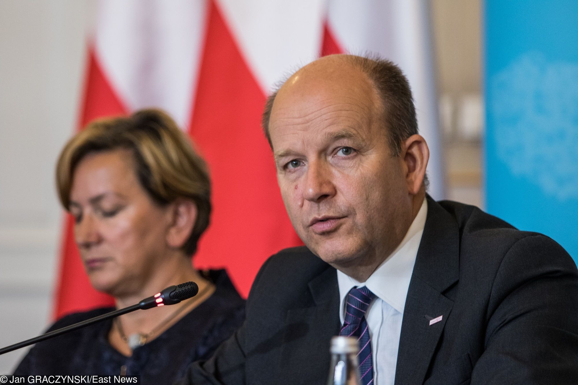 Wiceminister zdrowia Józefa Szczurek-Żelazko na konferencji z ministrem Konstantym Radzwiłłem