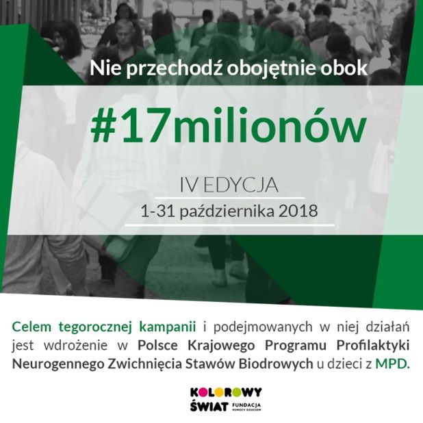 Bezpłatne badania RTG stawów biodrowych dzieci z MPD w ramach kampanii #17milionów! 