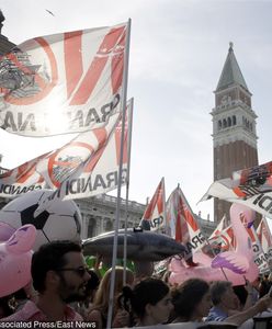 Wenecja. Protest przeciwko wielkim statkom w mieście