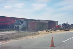 Tragedia na krajowej "jedynce". Tir przygniótł motocyklistę