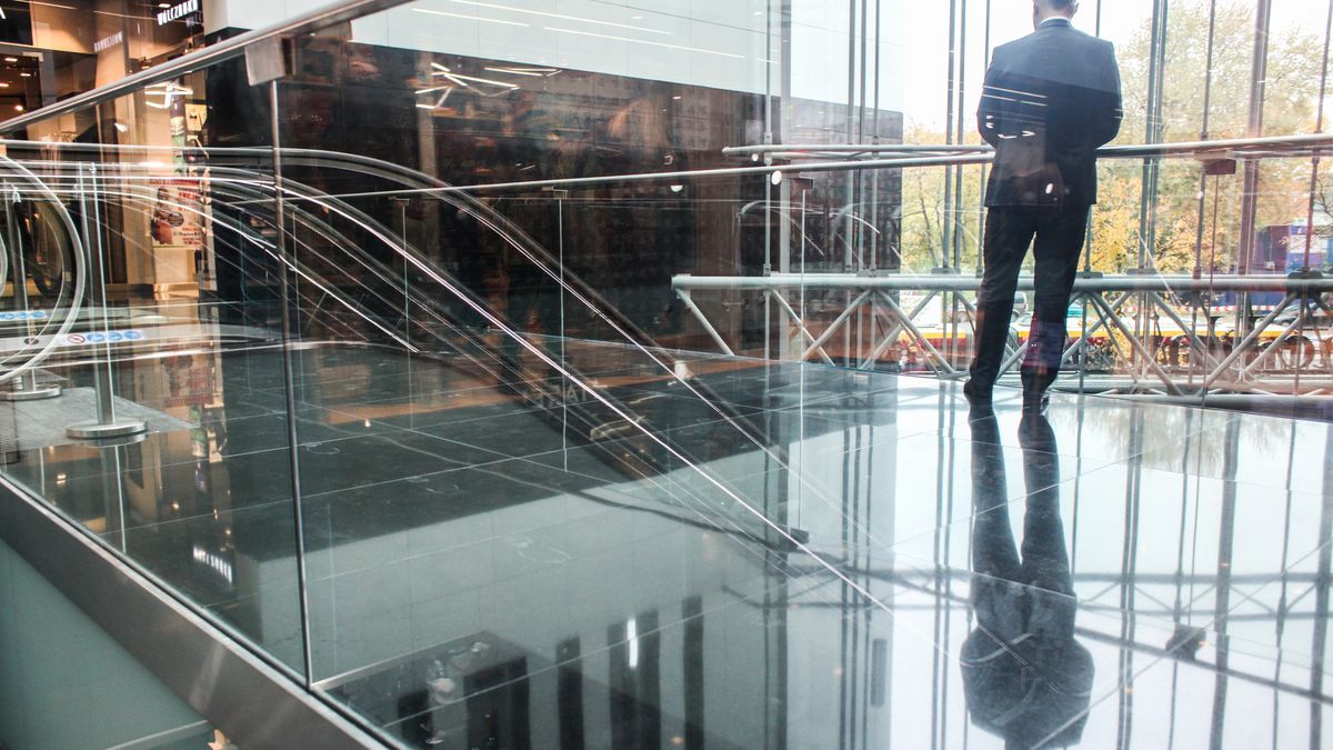 Nowo otwarty kompleks handlowo-biurowy "Plac Unii", który powstał w miejscu dawnego Supersamu w Warszawie,