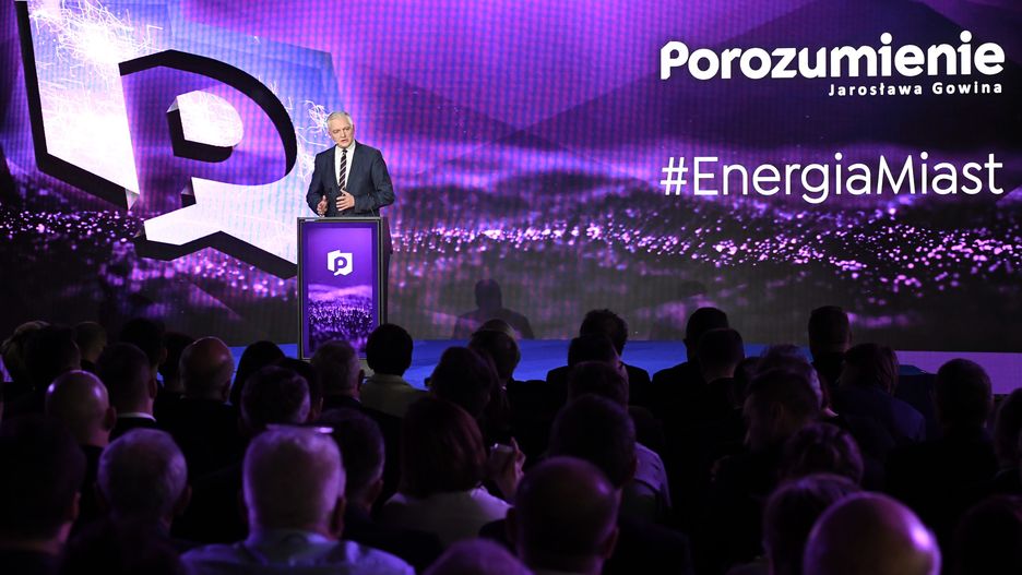 Jarosław Gowin na konwencji Porozumienia.