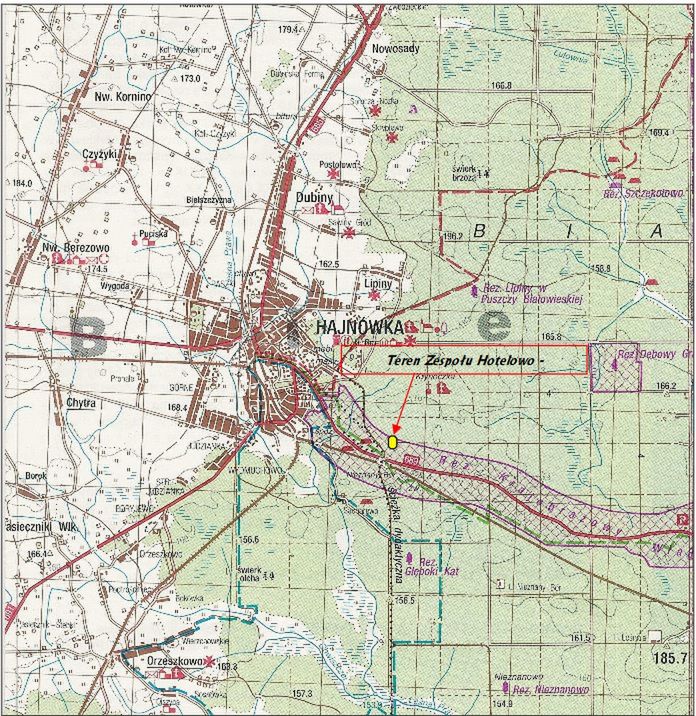 Położenie planowanej inwestycji na mapie. 