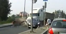 Ciężarówka jak taran