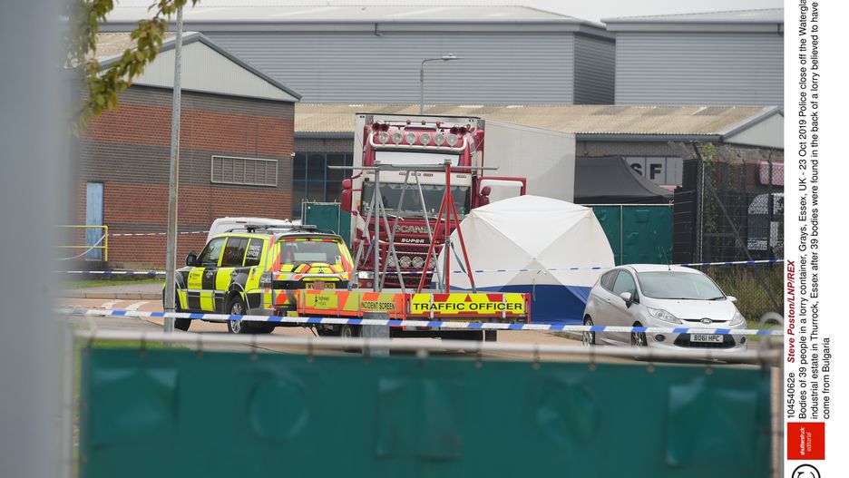 Wielka Brytania. Migranci, których ciała znaleziono w naczepie ciężarówki w Essex, pochodzili z Chin