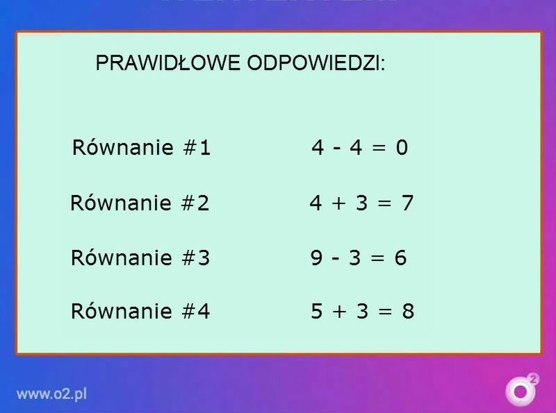 Prawidłowe odpowiedzi