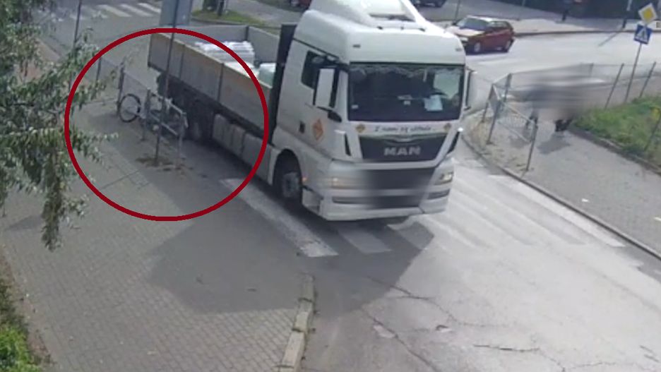 Łuków. Kierowca ciężarówki nie zauważył rowerzystki
