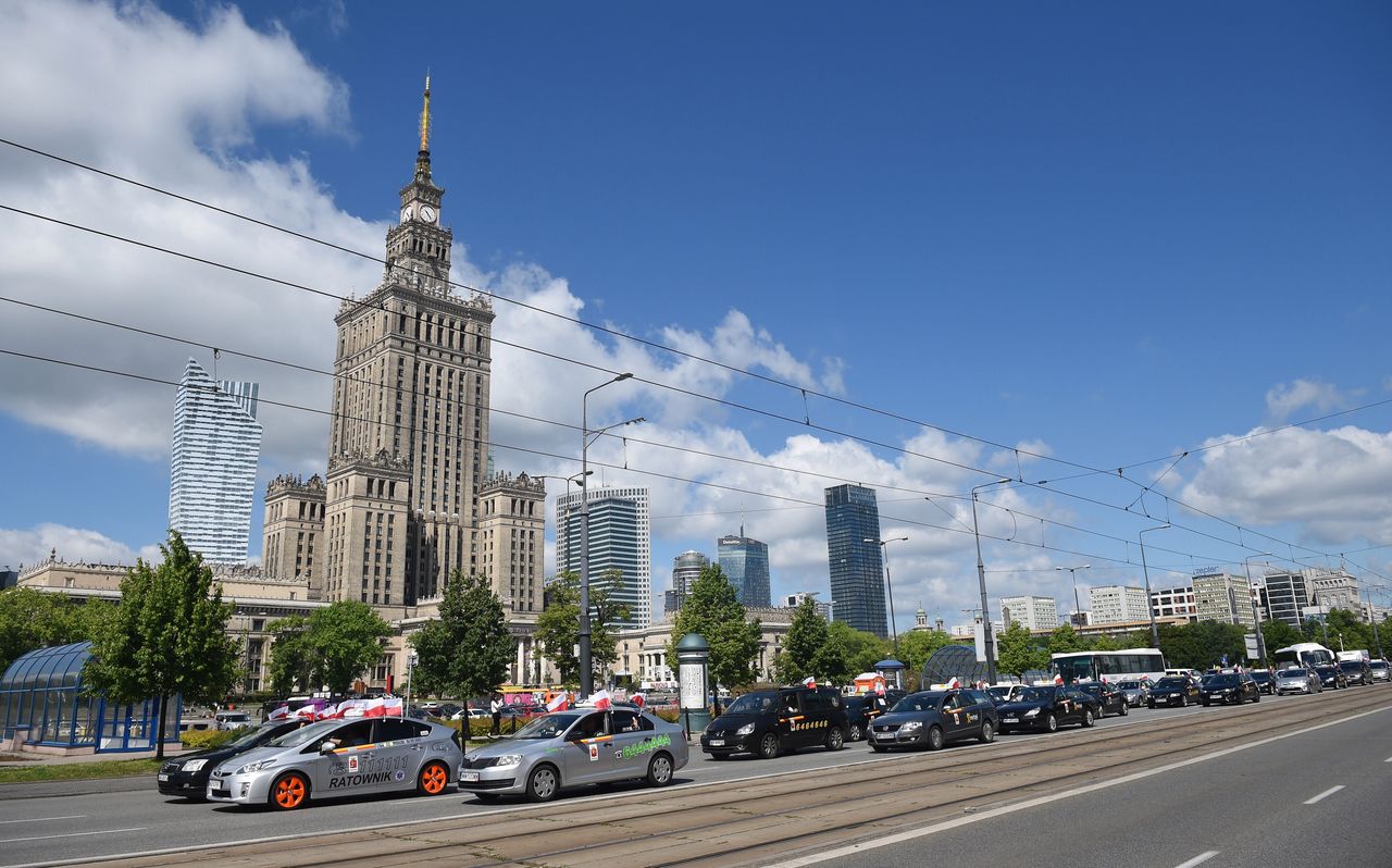 Protest taksówkarzy w Warszawie. Będą korki i utrudnienia w ruchu