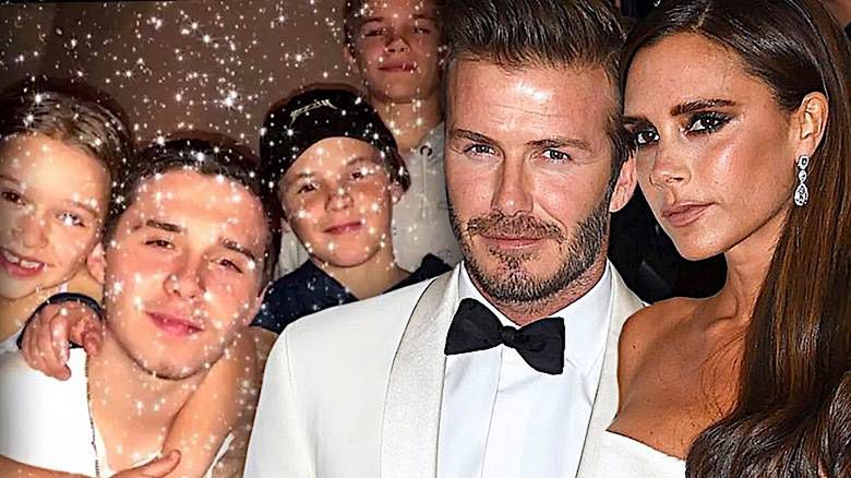 David Victoria Beckham zdjęcia ze świąt