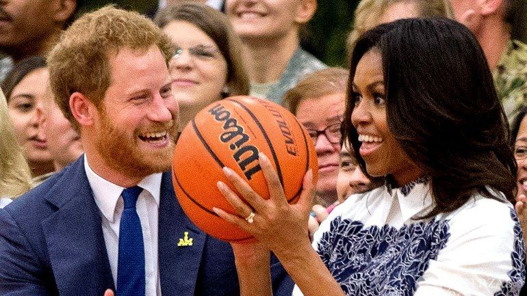 Książę Harry i Michelle Obama (fot. East News)