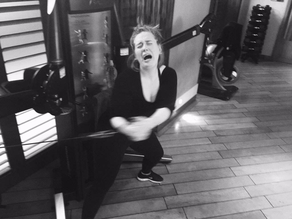 Adele na siłowni