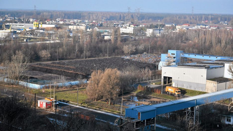 Kompostownia przy ul. Kampinoskiej. 