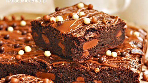 Pyszne, mocno czekoladowe brownies. Ciasto, które zawsze się udaje