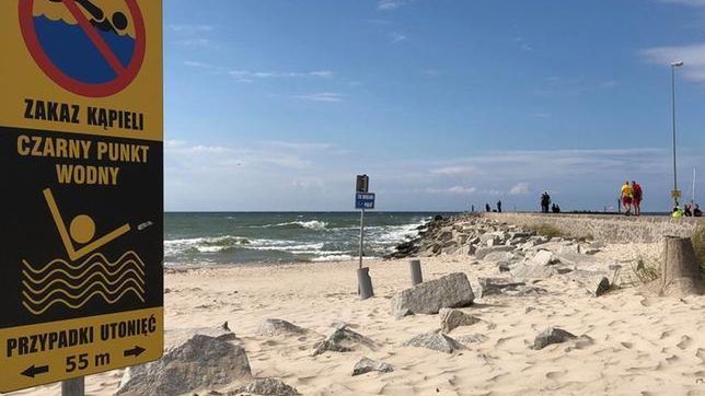  Na nadmorskich plażach w Darłowie jest tylko jeden tzw. czarny punkt