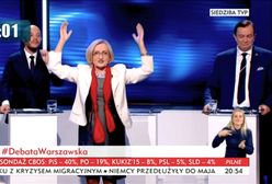 Krystyna Krzekotowska "Adrianem Zandbergiem" warszawskiej debaty. "Pozamiatała"