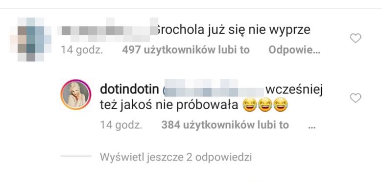 Dorota Szelągowska odpowiada fance