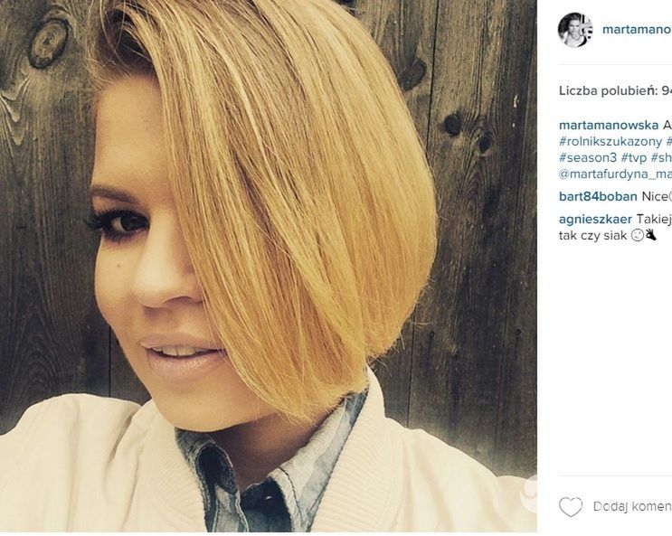 Marta Manowska w nowej fryzurze