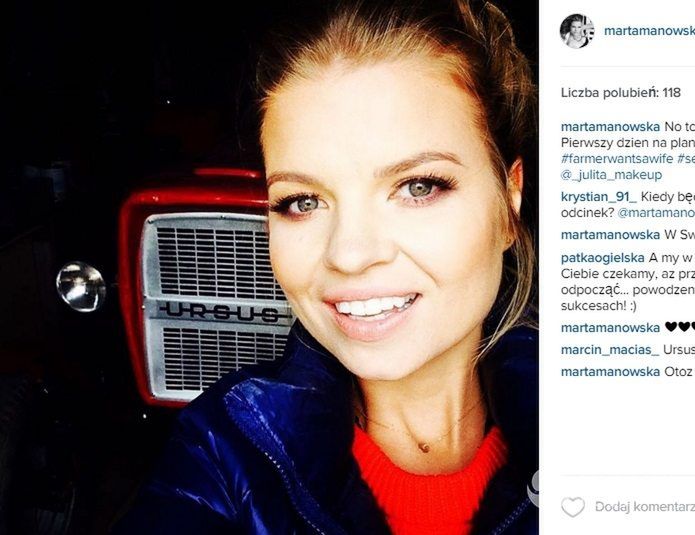 Marta Manowska na planie "Rolnik szuka żony 3"