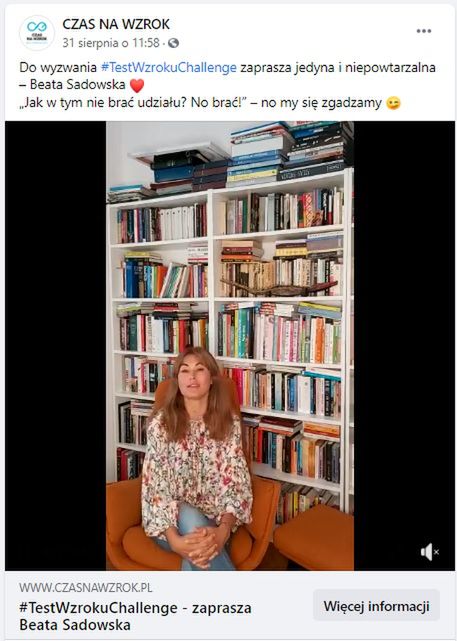 #testwzrokuchallenge - Beata Sadowska