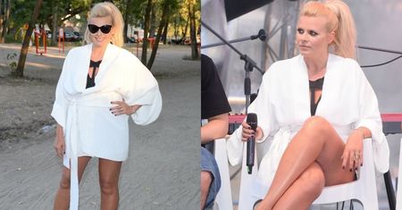 Marysia Sadowska na konferencji "The Voice of Poland" postawiła na bardzo drogie marki