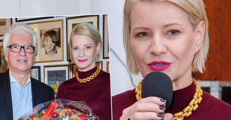 Małgorzata Kożuchowska na wigilii pokazała się w prostej stylizacji. Była jedną z lepiej ubranych gwiazd