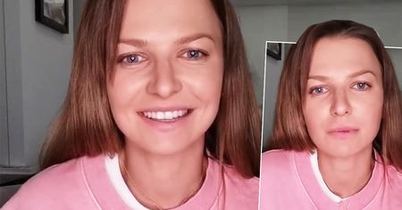 Anna Lewandowska w bluzie z sieciówki. Nie była droga, ale z tak wielkim logo nie każdemu przypadnie do gustu