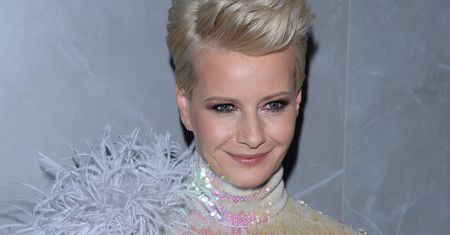 Małgorzata Kożuchowska na pokazie Macieja Zienia. Aktorka postawiła na róż