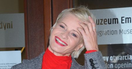 Małgorzata Kożuchowska w czerni na premierze "Procederu". Wyglądała fenomenalnie