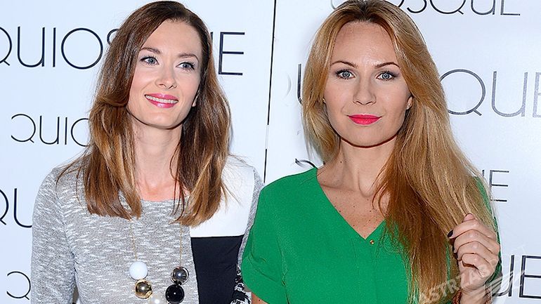 Anna Guzik i Anita Sokołowska w show-roomie Quiosque