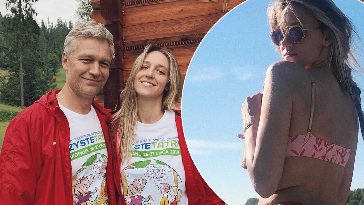 Żona Michała Żebrowskiego pokazała rozstępy, a przecież ma ciało jak modelka Anja Rubik!