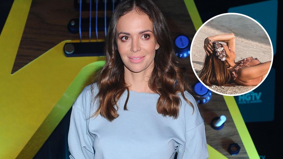 Anna Wendzikowska na plaży w Doha