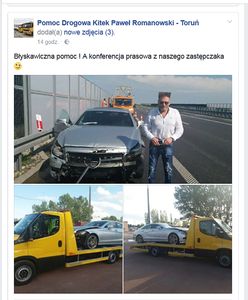 Krzysztof Rutkowski miał wypadek w drodze do Bydgoszczy