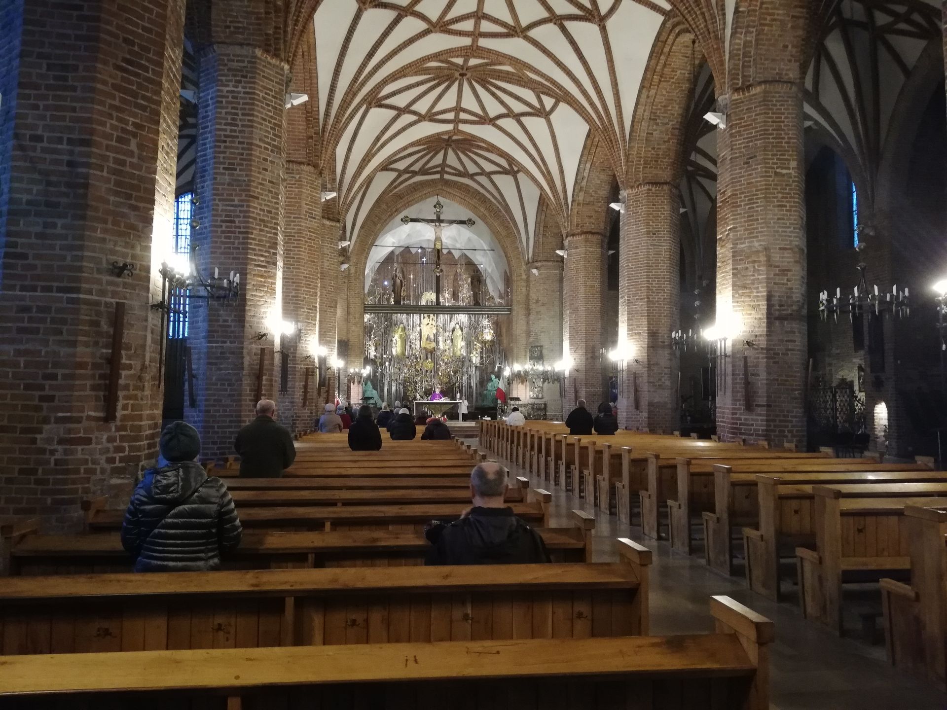 Msza w kościele św. Brygidy w Gdańsku 