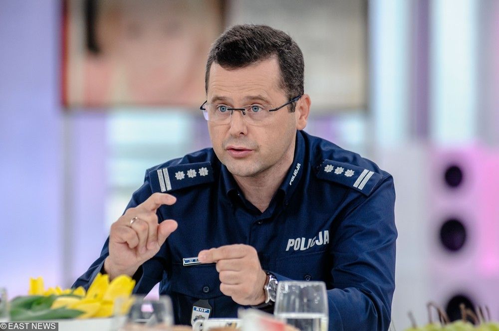 Mariusz Sokołowski podczas wywiadu 