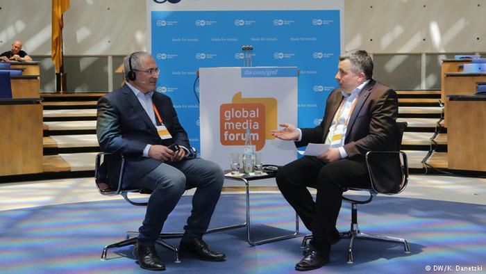 Michaił Chodorkowski w rozmowie z Ingo Mannteufelem. GMF 2017 