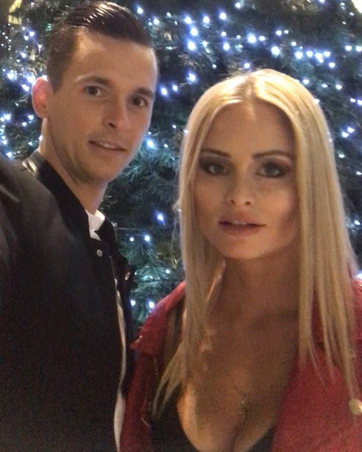Paweł Olkowski z żoną Sandrą