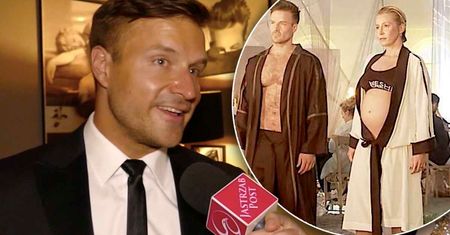 Piotr Stramowski mistrzowsko wykorzystuje ciążę Kasi Warnke do promocji nowego filmu! Co za kapitalna reklama! [WIDEO]