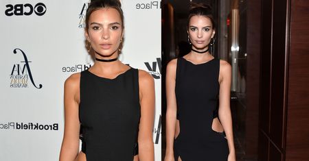 Emily Ratajkowski w mocno wykrojonej sukience. Wyglądała seksownie?