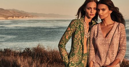 Emily Ratajkowski i Sasha Pivovarova dla Twin-Set