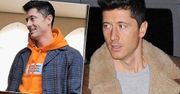 Robert Lewandowski ubrany jak z żurnala. Płaszcz piękny, ale to skarpetki są największym hitem. Odważnie!