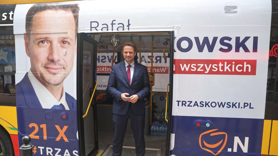 Rafał Trzaskowski podczas kampanii wyborczej