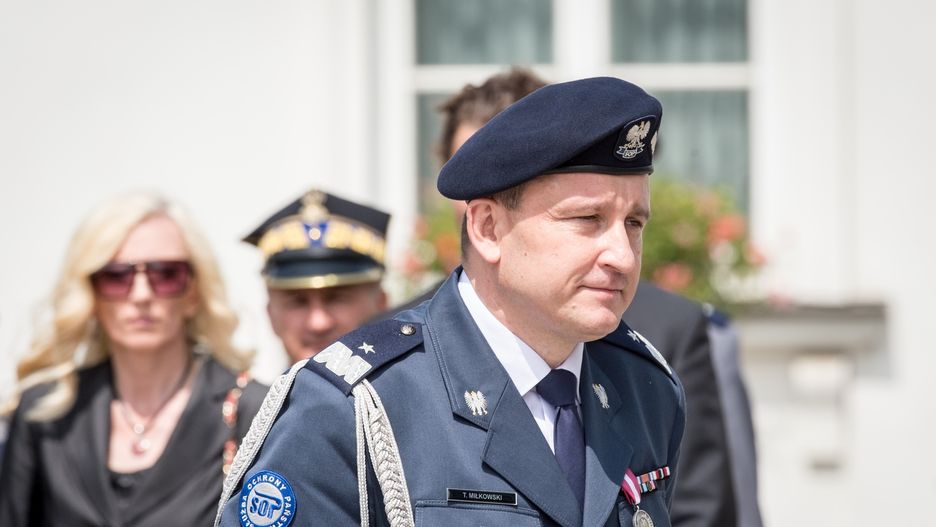 Zdymisjonowany generał SOP Tomasz Miłkowski 
