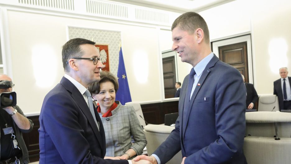 Mateusz Morawiecki i Dariusz Piontkowski 