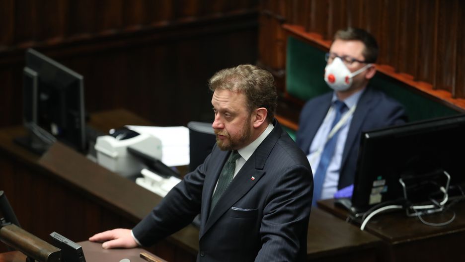 Koronawirus w Polsce. Minister zdrowia Łukasz Szumowski w Sejmie