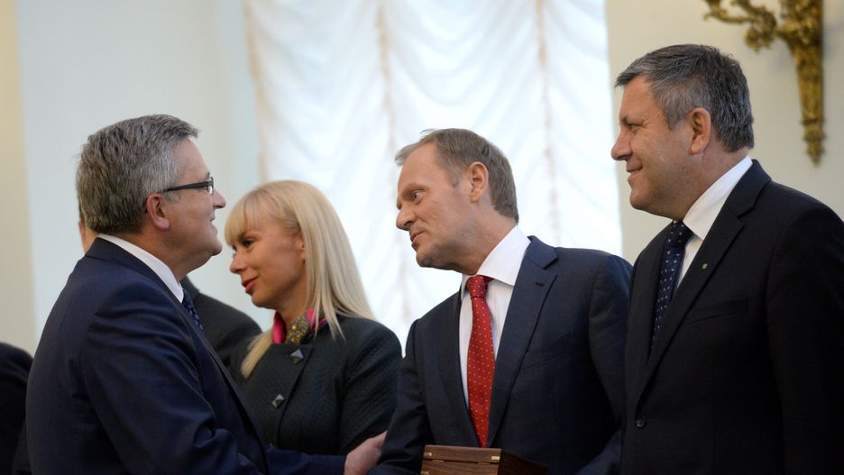 Tusk i Komorowski w 2014 r. 