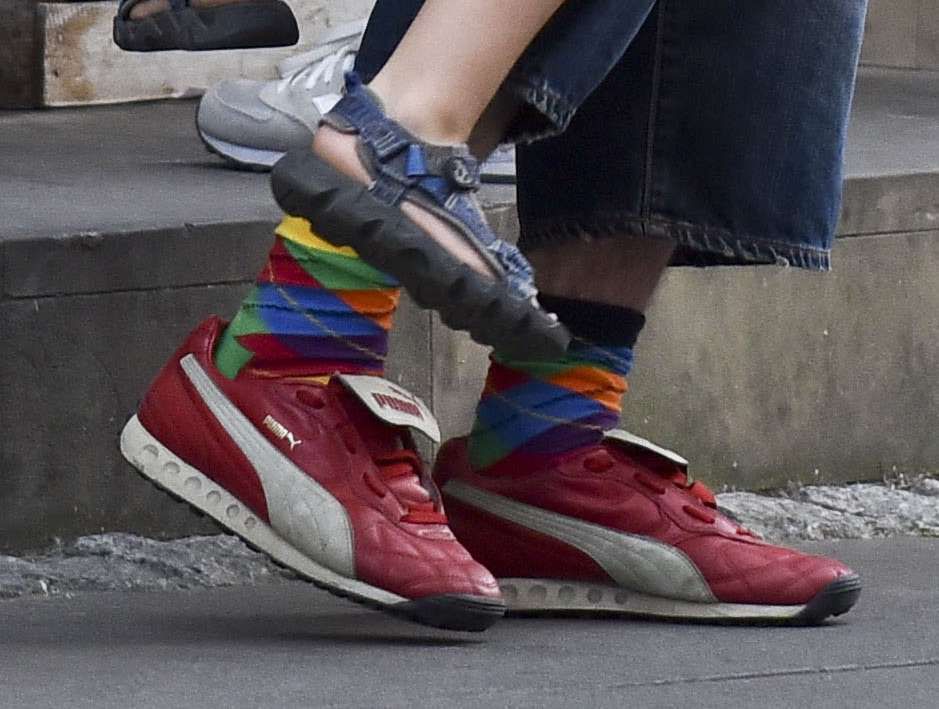 Liroy z synem i partnerką na lodach